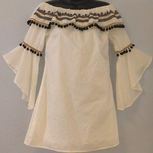 Forever 21 Off Shoulder Dress w/ Bell Sleeves (Small)